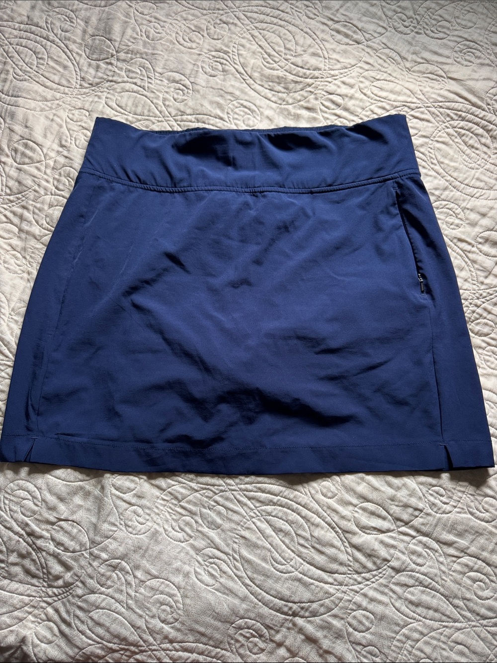 Women’s Navy Active Skort with Zip Pocket